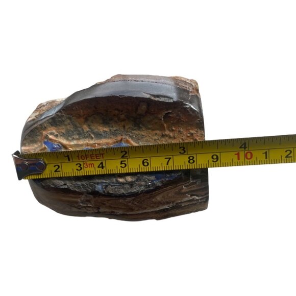 Large Raw Boulder Opal Specimen With Striking Blue Veins & Natural Earthy Tones - Picture 5 of 6
